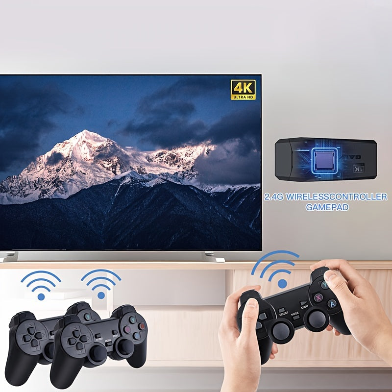 "Wireless Handheld Game Console with Multiple Emulators - HD Interface for Family Gatherings and Holiday Gifts"