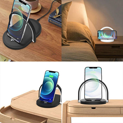 Foldable Wireless Charger Night Light Table Lamp